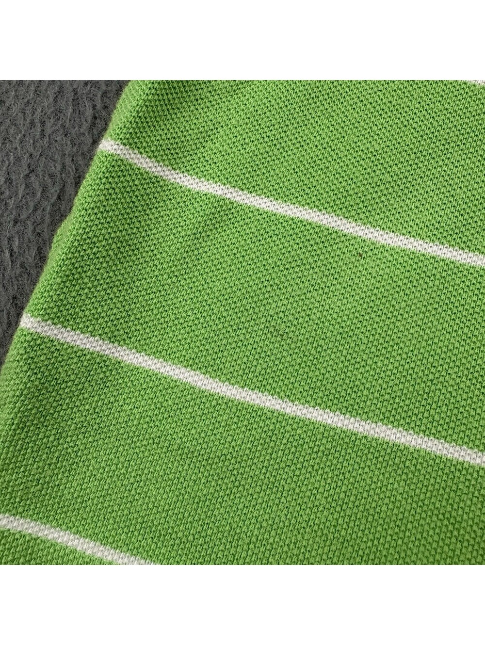 Vintage Polo Ralph Lauren Striped Polo Shirt Kids Size 6 Green - Picture 4 of 7